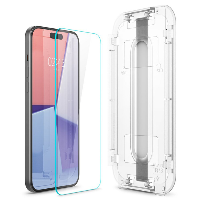Verre trempé Spigen Glas.tr "ez Fit" iPhone 15 Clear