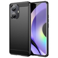 Obal Carbon Case obal pro Realme 10 Pro flexibilní silikonový carbonový kryt černý Case