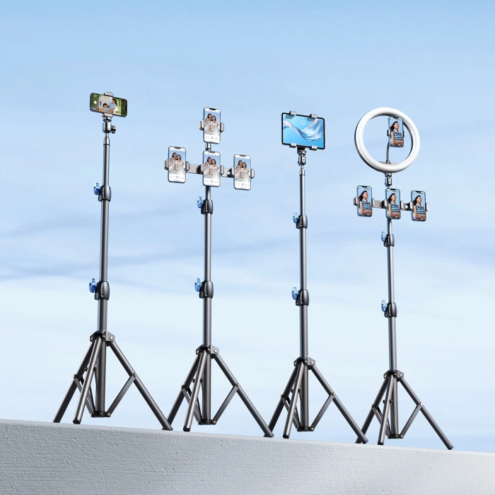 Wozinsky WRLD-00Y1S tripod tripod durable carbon steel tripod 1.7m matte - black