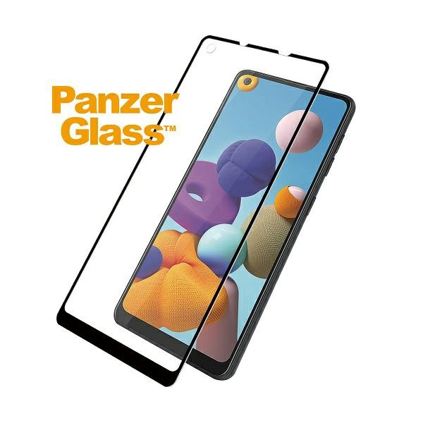 PanzerGlass E2E Regular Samsung A21 A215 Case Friendly schwarz/schwarz