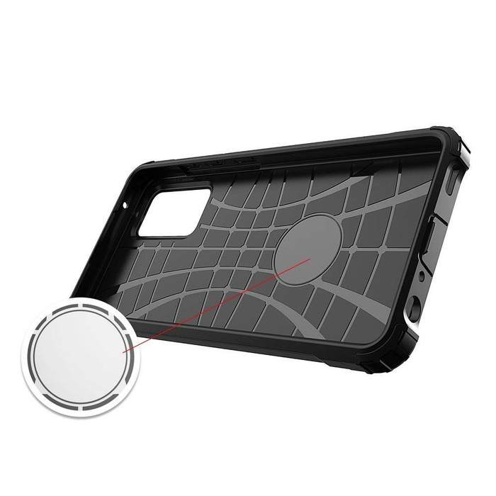 Hybrid Armor robuste TPU/PC Panzer Handyhülle Hard Case für Samsung Galaxy A72 4G golden