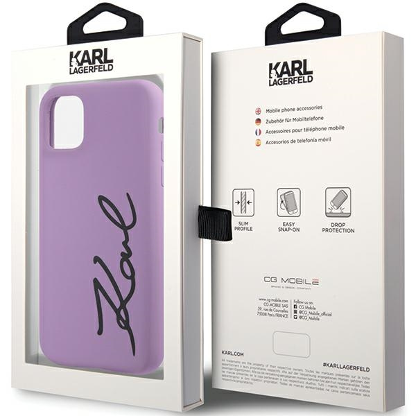 Karl Lagerfeld KLHCN61SKSVGU iPhone 11 / Xr 6.1" viola/viola durocase silicone Signature