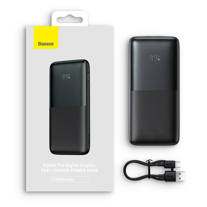 Baseus Baseus Pro 10000mAh 20W weiße Powerbank mit USB Typ A - USB Typ C 3A 0,3 m Kabel (PPBD040202)