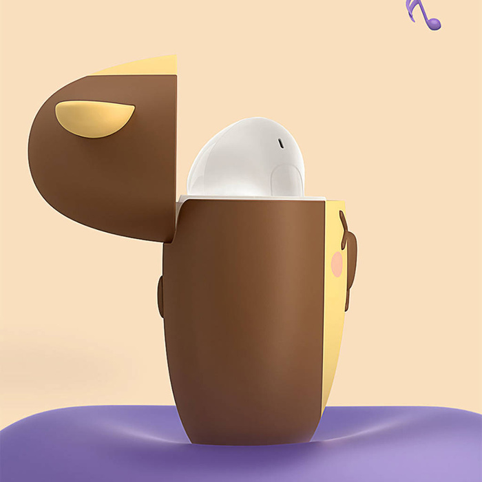 Étui en silicone Baseus pour casque Bowie E3 marron (AREA000008)