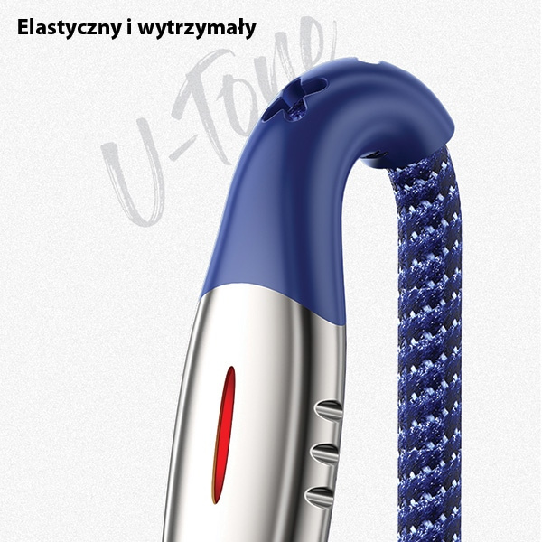 Kabel Opletený USAMS MicroUSB U-Tone Power-off 2A Rychlé nabíjení 1,2 m černý