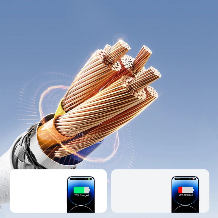 Joyroom S-A28 Flash Series 30W USB-C auf Lightning Kabel 1m - weiß