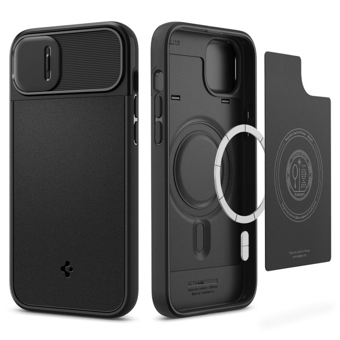 Spigen OPTIK Armor Mag MagSafe IPhone 14 PLUS SCHWARZ