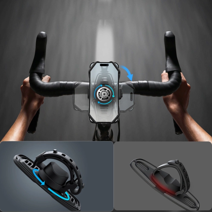 Joyroom JR-ZS382 Motorradklemme Fahrradhalter – Schwarz