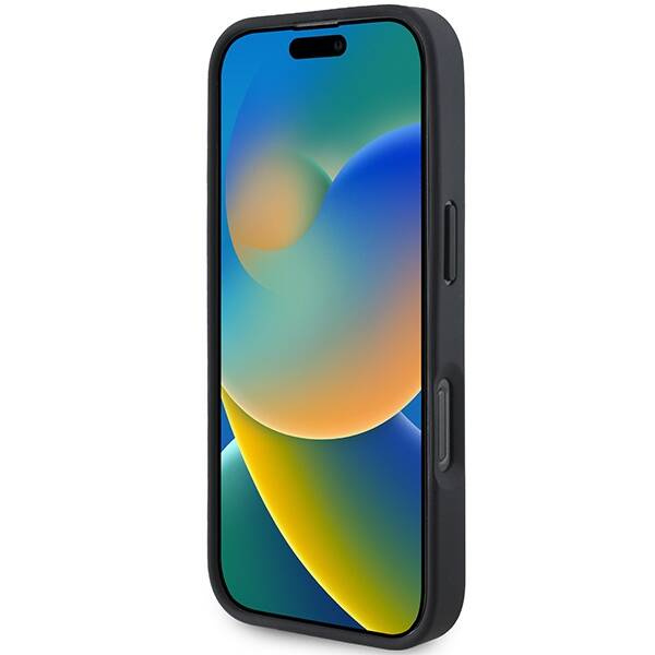 Coque BMW iPhone 16 Pro 6.3" noir/noircase M Perforated Tricolor Line MagSafe