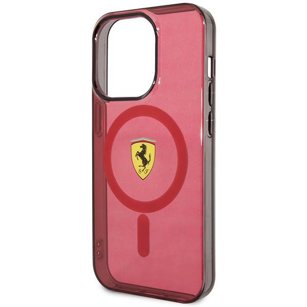 Funda Ferrari FEHMP14LURKR iPhone 14 Pro 6.1" rojo/rojo durocase Translúcido MagSafe Case
