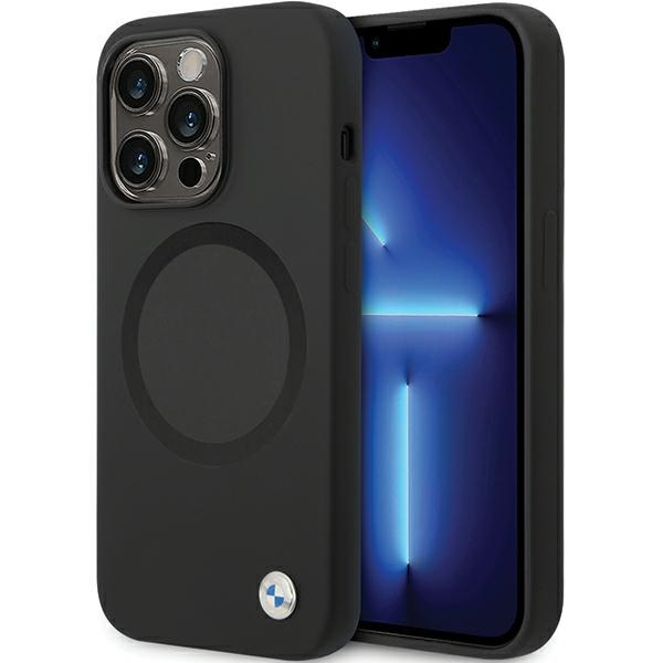 BMW BMHMP14XSILBK2 iPhone 14 Pro Max 6,7" schwarz/schwarz Signature Liquid Silikon MagSafe
