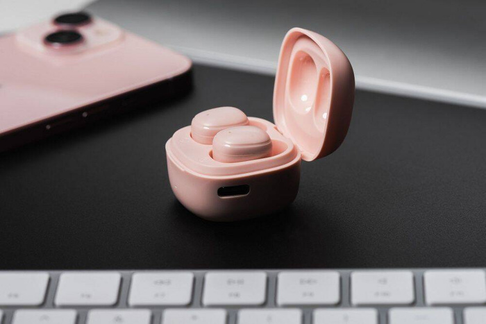 Słuchawki bezprzewodowe douszne Blue Star Mini A19 TWS różowe 