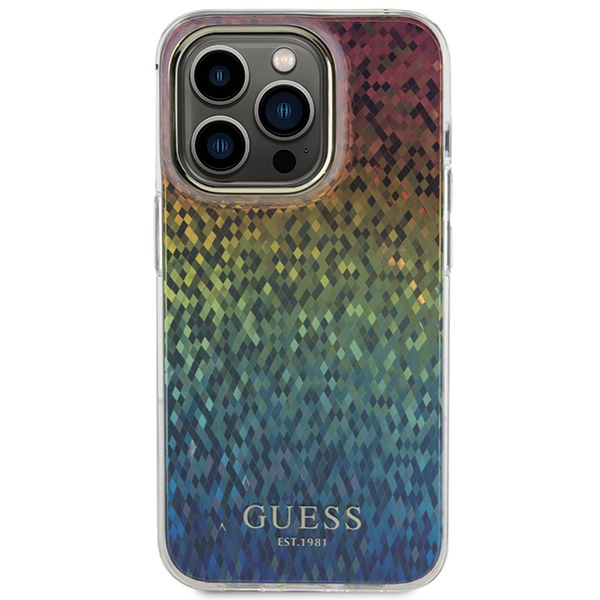 Etui Guess GUHCP14XHDECMI iPhone 14 Pro Max 6.7" wielokolorowy hardcase IML Faceted Mirror Disco Iridescent Case