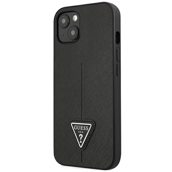 Guess GUHCP14MPSATLK iPhone 14 Plus 6.7" black/black hardcase SaffianoTriangle Logo