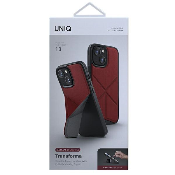 UNIQ case Transforma iPhone 13 6.1" red/coral red MagSafe