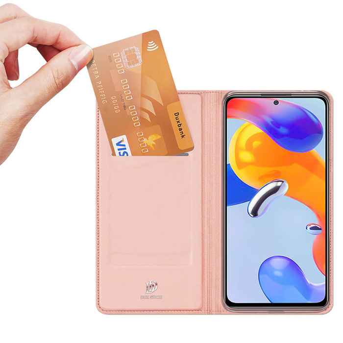 Dux Ducis Skin Pro Holster Cover Flip Cover pro Xiaomi Redmi Note 11 Pro + 5G / 11 Pro 5G / 11 Pro růžový
