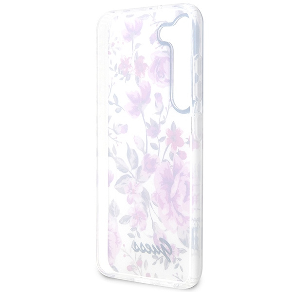 Coque Guess Guhcs23shcfwst S23 S911 Blanc/Blanc Hardcase Flower Collection Case