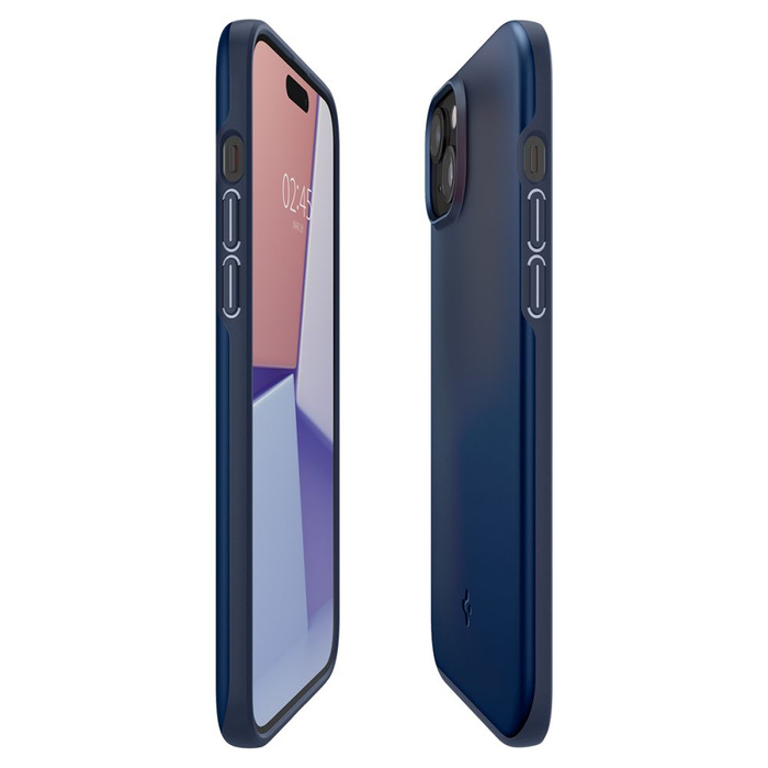 Hülle Spigen Thin Fit iPhone 15 Marineblau Case