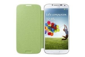 Tok SAMSUNG Galaxy S4 SIV I9500 I9505 Flip cover Telefontok EF-FI950BGEST1 Lime
