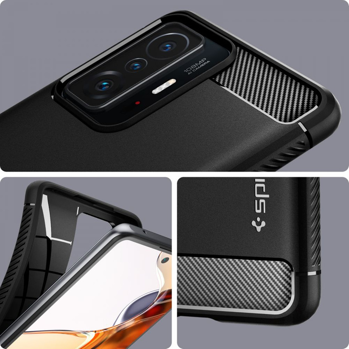 Case Pouzdro Xiaomi SPIGEN 5G 11T Pro 5G Rugged Armor MATTE Black