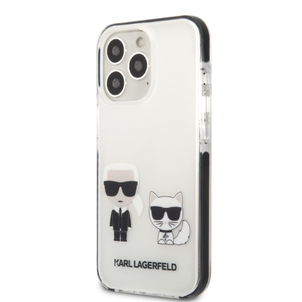 Case Karl Lagerfeld Klhcp13ltpekcw iPhone 13 Pro / 13 6.1" Hardcase White/white Karl&amp;choupette Case