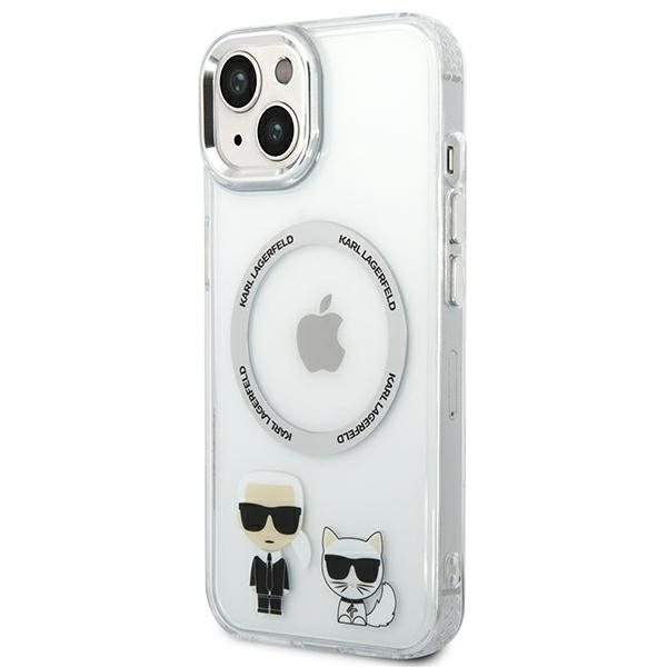 Karl Lagerfeld KLHMP14MHKCT iPhone 14 Plus 6,7" hartcase transparent/transparent Karl & Choupette Aluminium MagSafe