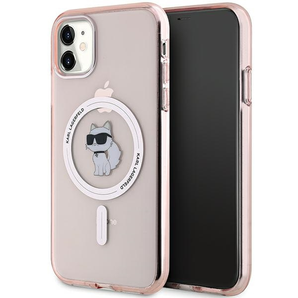 Karl Lagerfeld KLHMN61HFCCNOP iPhone 11 / Xr 6.1" różowy/pink hardcase IML Choupette MagSafe