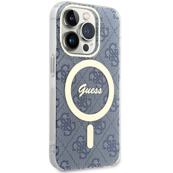 Etui Guess GUHMP15LH4STB iPhone 15 Pro 6.1" niebieski/blue hardcase IML 4G MagSafe Case