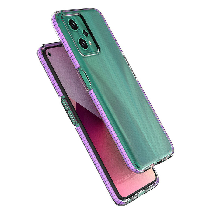 Spring Case obal Realme 9 Pro silikonový kryt s rámečkem světle růžový