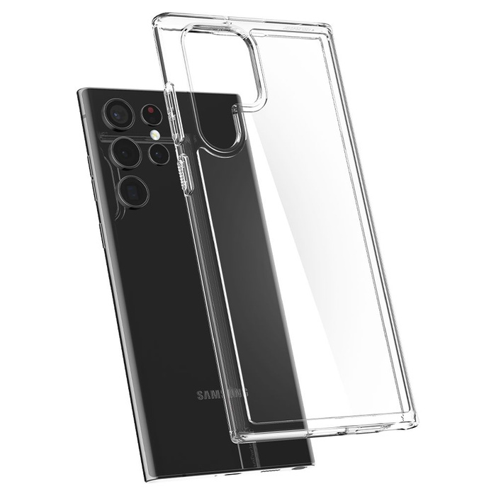 Funda Spigen Samsung Galaxy S22 Ultra Ultra Hybrid Cristal Transparente Clear Case