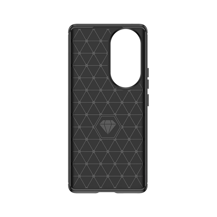 Funda de silicona Carbon Case para Honor 90 - negra