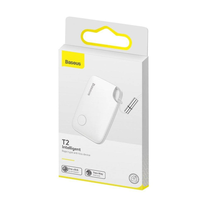 Portachiavi Baseus T2 mini chiave wireless e altro cercatore di oggetti bianco (ZLFDQT2-02)