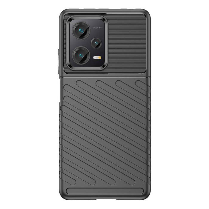 Pouzdro Thunder Case pro Xiaomi Redmi Note 12 Pro+ silikonové pancéřové pouzdro černé