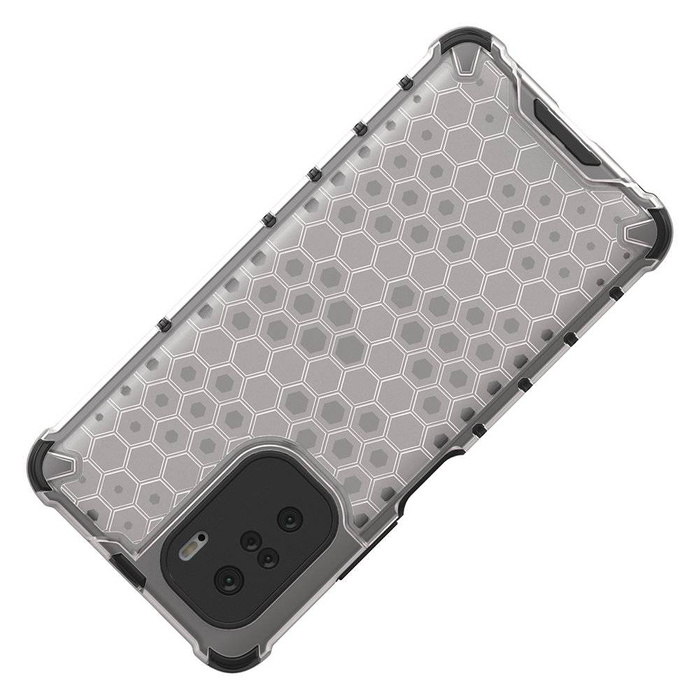 Custodia per armatura a nido d&#39;ape con paraurti in TPU per Xiaomi Redmi K40 Pro+ / K40 Pro / K40 / Poco F3 blu