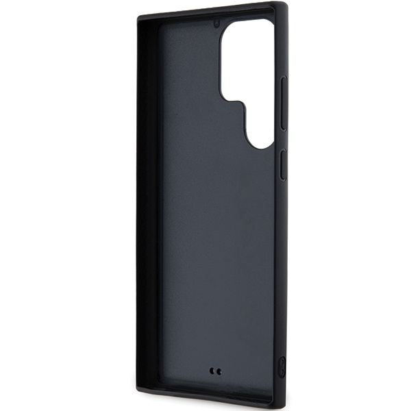 Etui Karl Lagerfeld KLHCS23L3DMBKCK Galaxy S23 Ultra S918 czarny/black hardcase 3D Rubber Glitter Logo