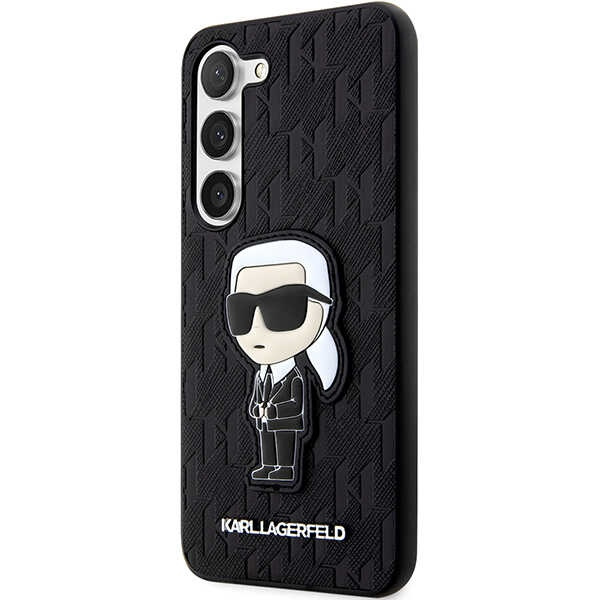 Cover Karl Lagerfeld KLHCS23MSAKLHKPK S23 Plus S916case nero/nero Saffiano Monogram Ikonik Case