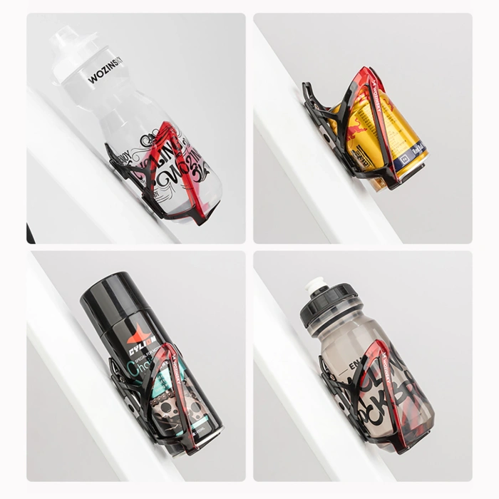 Koszyk Wozinsky WUR-01BR uchwyt rowerowy na bidon - czarno-czerwony