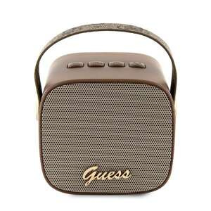 Guess speaker Bluetooth GUWSB2P4SMW Speaker mini brown/bown 4G Leather Script Logo with Strap