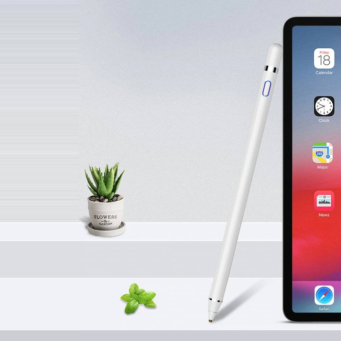 Cartinoe kapacitív toll a iPad weboldalhoz vékony hegyű 1,5 mm-es fehér színű tollal