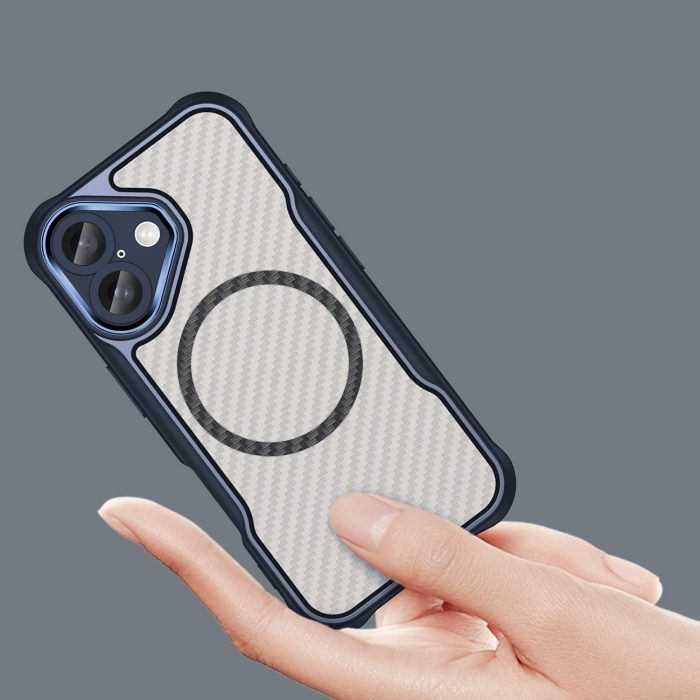 Leading Series MagSafe Silicone Case for iPhone 16 Plus - Blue