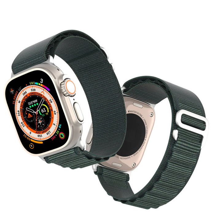 Apple Watch 8 / 7 / 6 / SE / 5 / 4 / 3 / 2 / 1 (41, 40, 38 mm) Dux Ducis Strap GS verze Sportovní řemínek - Zelený