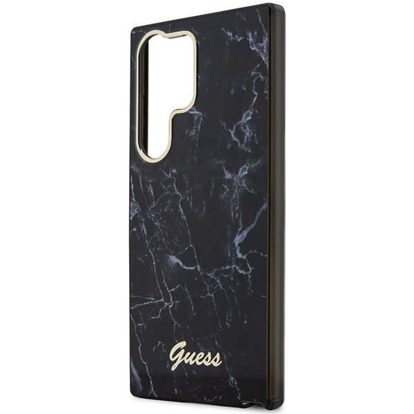 Case Guess Guhcs23lpcumak S23 Ultra S918 Black/Black Hardcase Marble Case