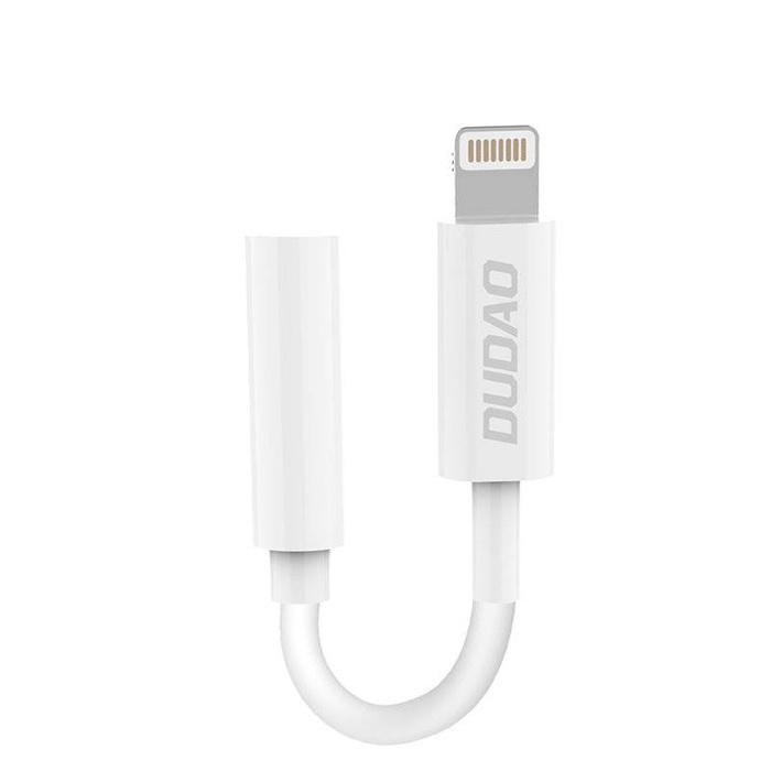 Adattatore audio Dudao Adattatore per cuffie Lightning a mini jack 3,5 mm bianco (L16i bianco)