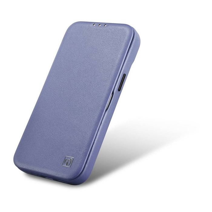 iCarer CE Custodia Folio in Pelle Premium per iPhone 14 Plus Flip Magnetic MagSafe Viola Chiaro (WMI14220715-LP)