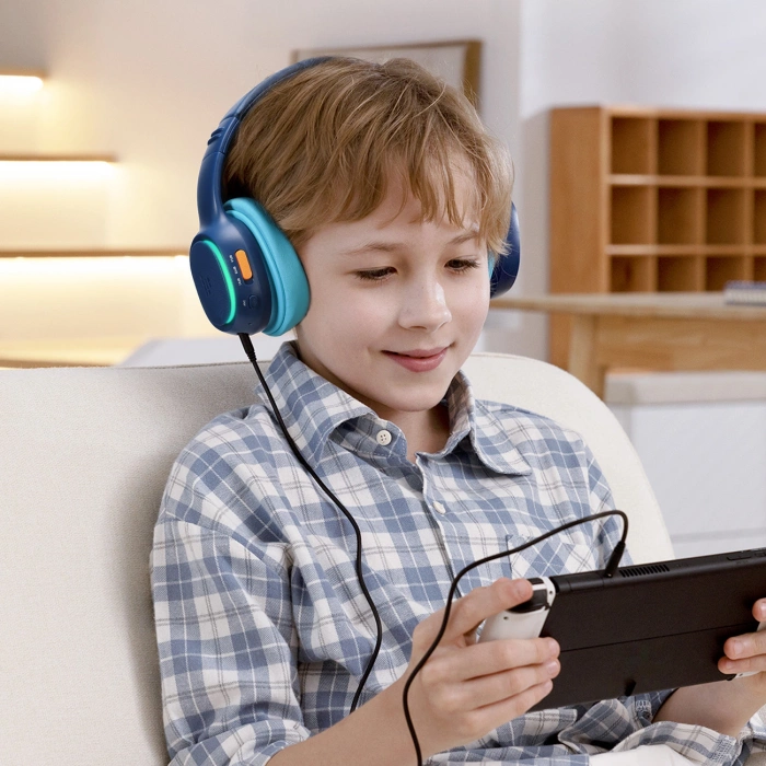 Tronsmart KH03 Wireless Headphones with ANC, for Kids, Safe - Blue