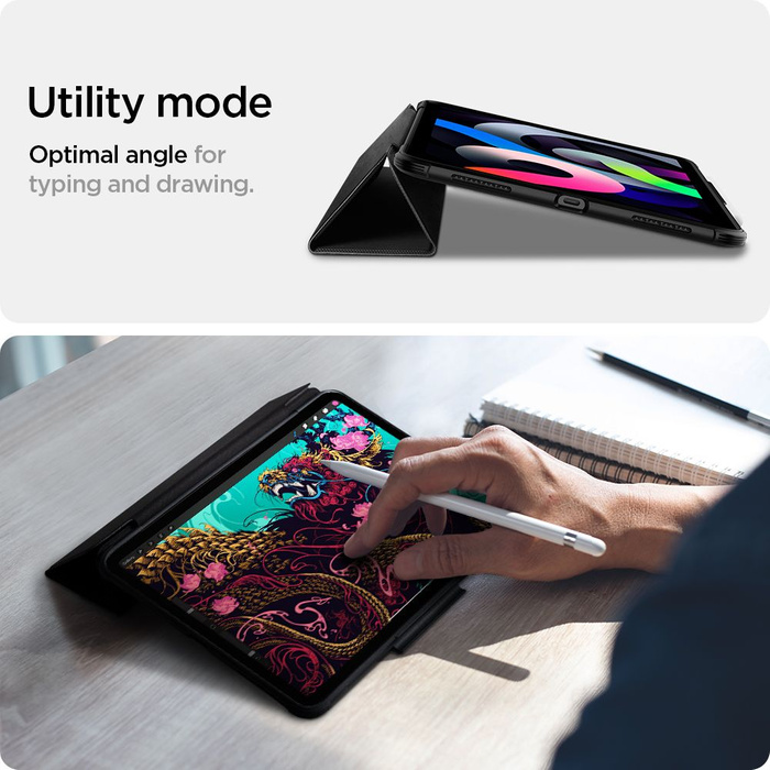 SPIGEN iPad Air 4 2020 Rugged Armor "pro" Schwarzes Hülle