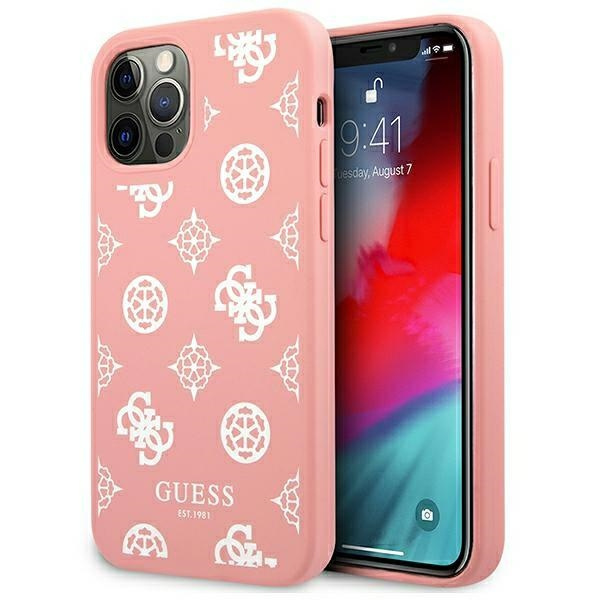Case GUESS Apple iPhone 12 Pro Max Peony Collection Pink Hardcase