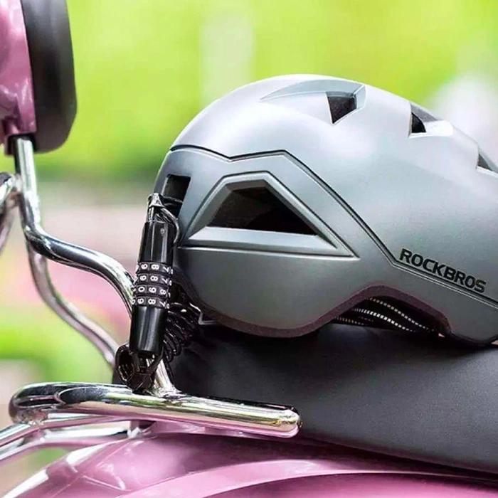 Antivol de vélo Rockbros T609 avec combinaison de 1,5 m - noir