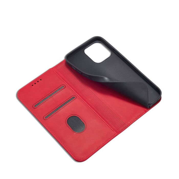 Magnet Fancy Case Hülle für iPhone 14 Pro Flip Cover Wallet Ständer rot