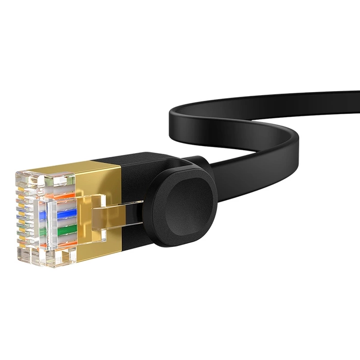 Baseus Cat 7 UTP Ethernet RJ45 Cable Flat 2 m black